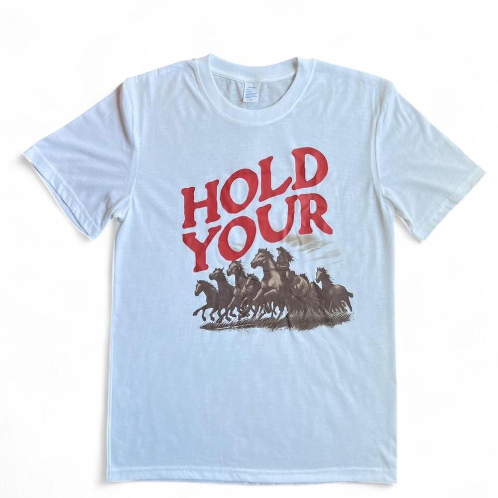 White Horse Graphic Tee Size Small